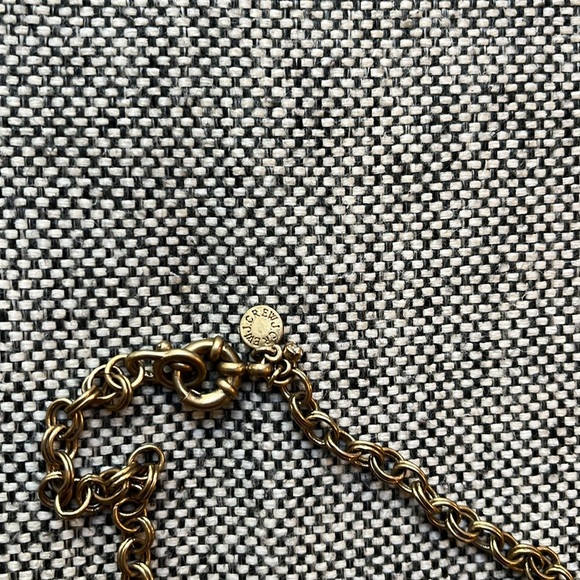 🔹 Vintage J. Crew Royal Blue, Gold and Rhinestone Statement Necklace 🔹 - Picture 6 of 17